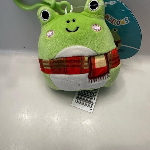 Squishmallows Other - Squishmallows clip-on Green Frog with Scarf